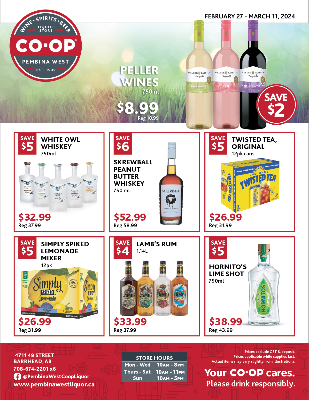 Flyer PEMBINA WEST LIQUOR